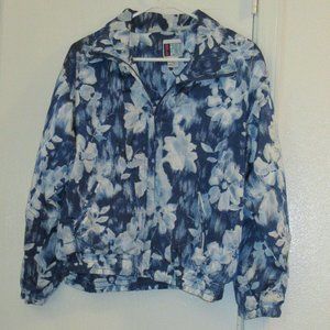 BOLD SPORT Blue White Floral Jacket PM